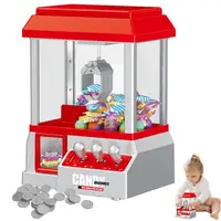 Mini Claw Machine Arcade Mini Toy Grabber Machine For Kids Candy Machine And 24 Game Coins Birthday Gift Game Candy Toys 2