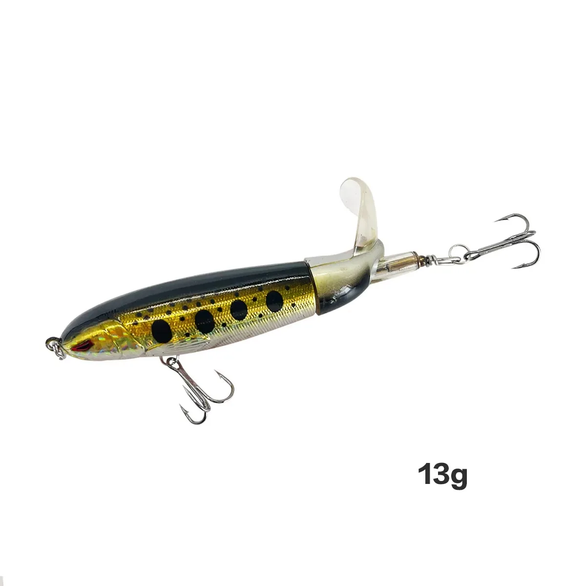13g/15g/35g Topwater Fishing Lure Whopper Popper Artificial Bait Hard Plopper Soft Rotating Tail Fishing Tackle Fishing Bait