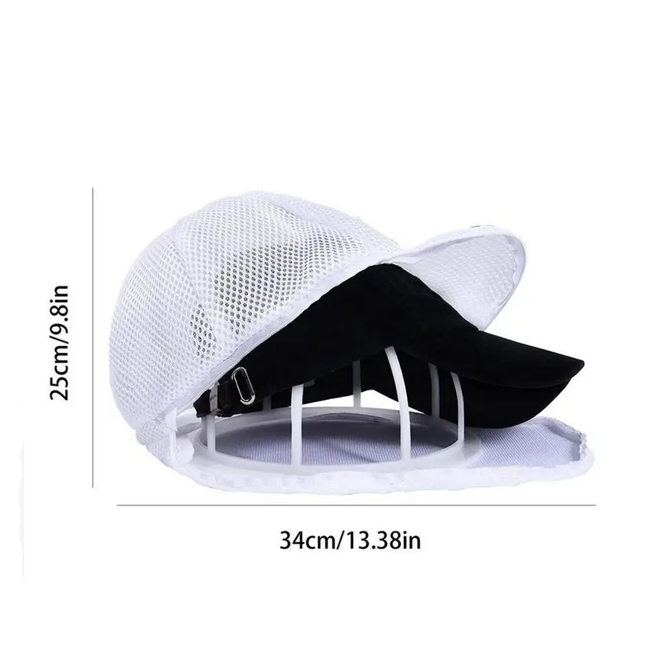 Soporte Para Lavar Gorras De Béisbol - 2 Unidades, Forma De Jaula Para Lavadora O Lavavajillas, Previene Deformaciones