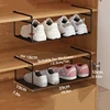 1/2pcs Creative Layered Shoe Rack Home Dorm Office Shoe Cabinet Partition Artifact Space Saving Shoe Storage Shelf 4