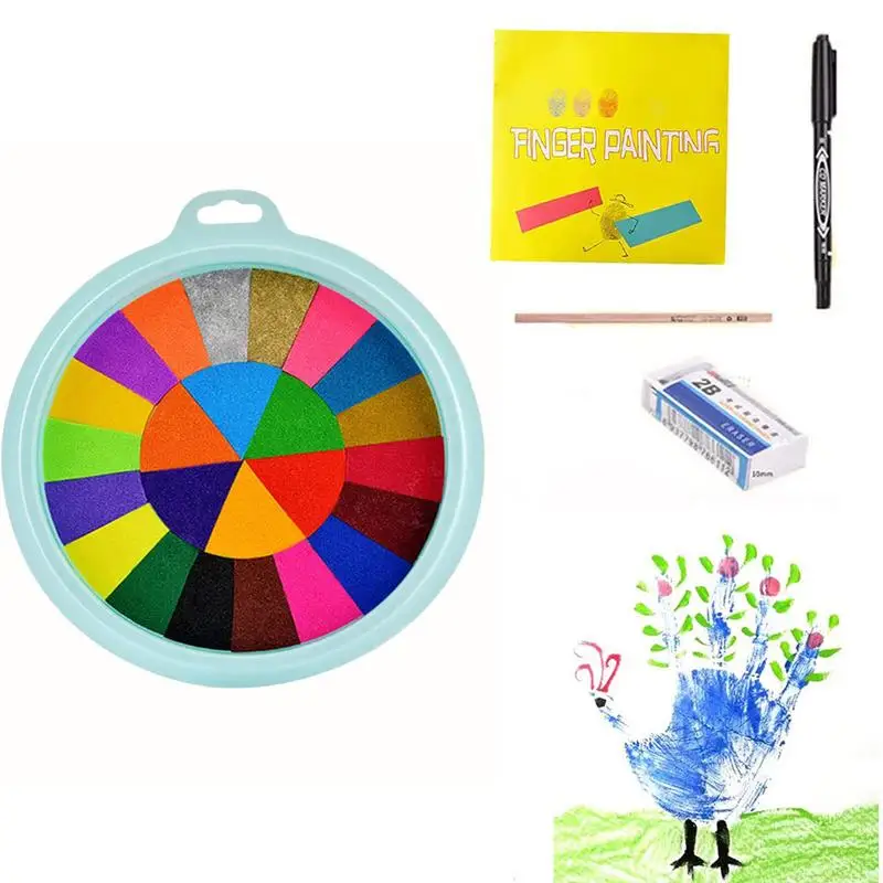 Finger Drawing Toys Kids Painting Kit And Book Kids Washable Finger  Painting Set For Children Kids Ages 4-8 Boys And Girls - AliExpress