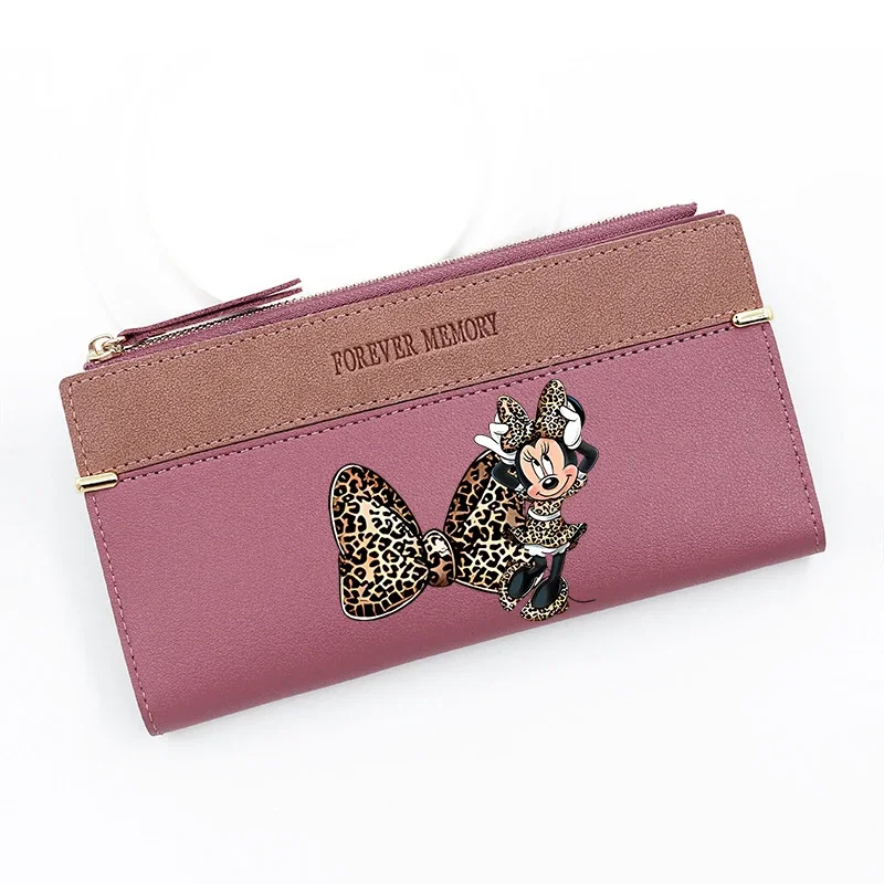 Mickey Minnie Mouse Long Wallet for Women Cute Cartoon Disney