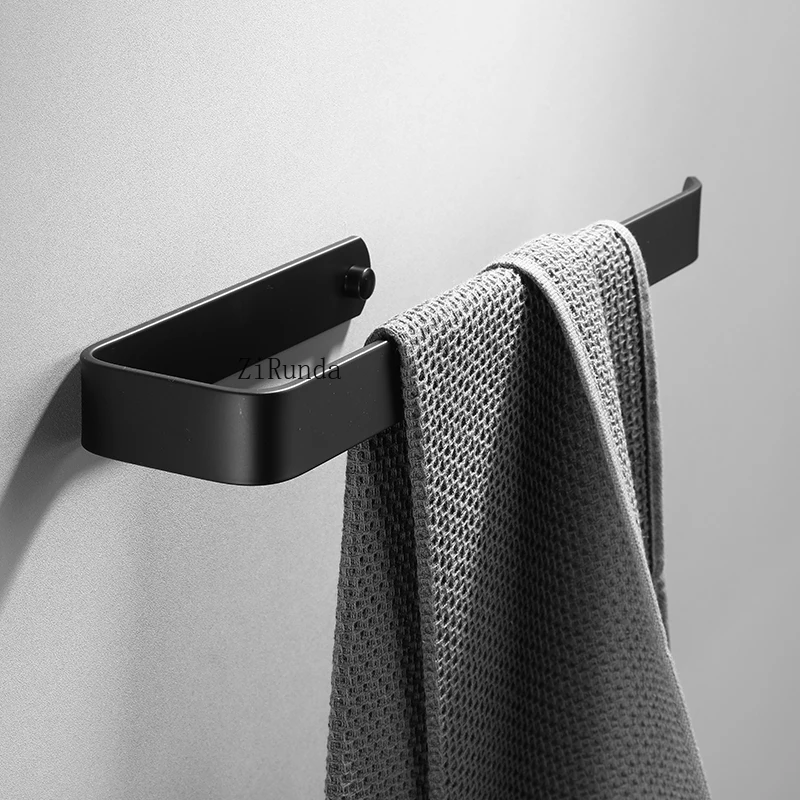 *No punching simple towel ring, bathroom space aluminum towel rack