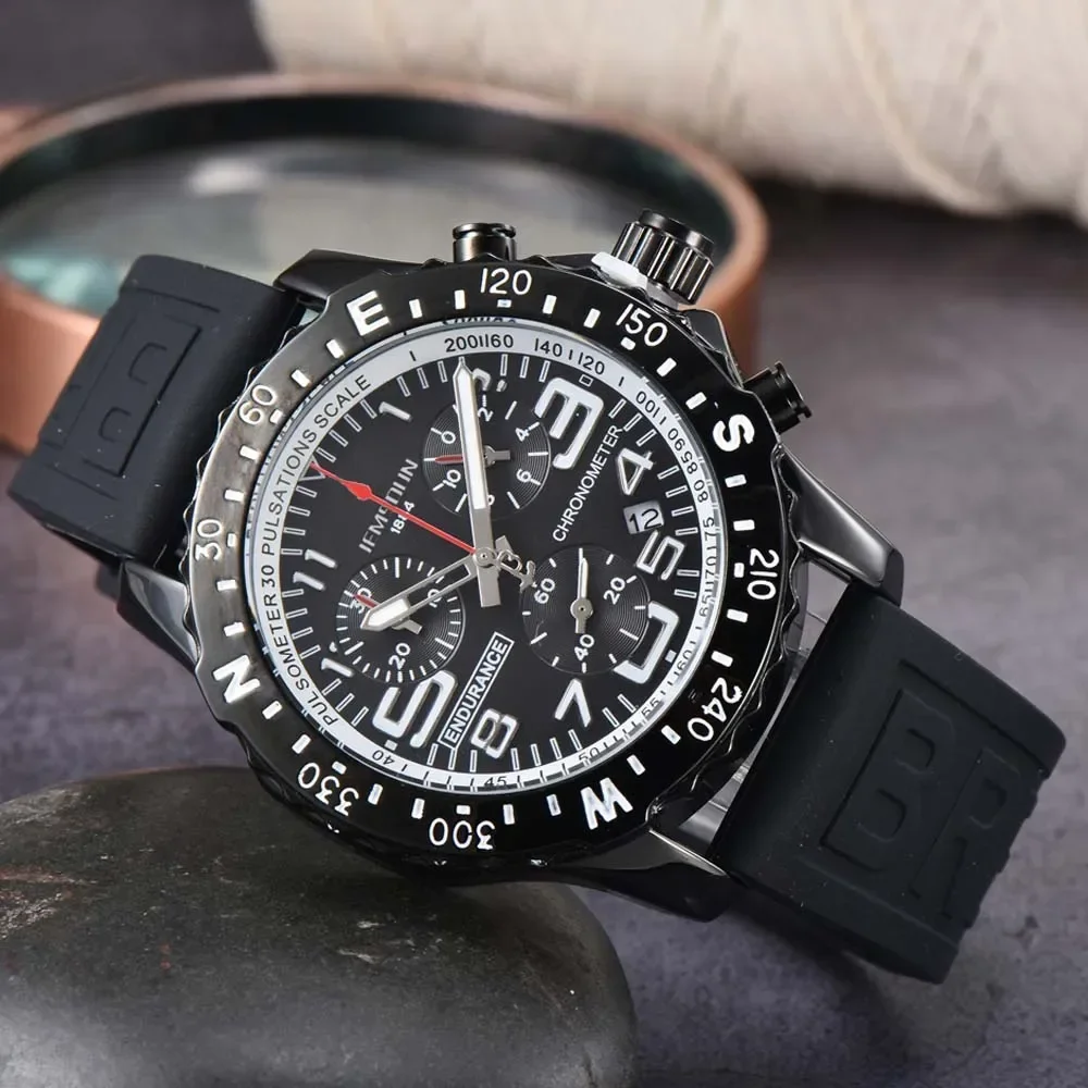 

Original Brand Mens Watches Luxury Top Quality Multifunction Sports Wterproof Watch Automatic Date Chronograph Quartz AAA Clcok