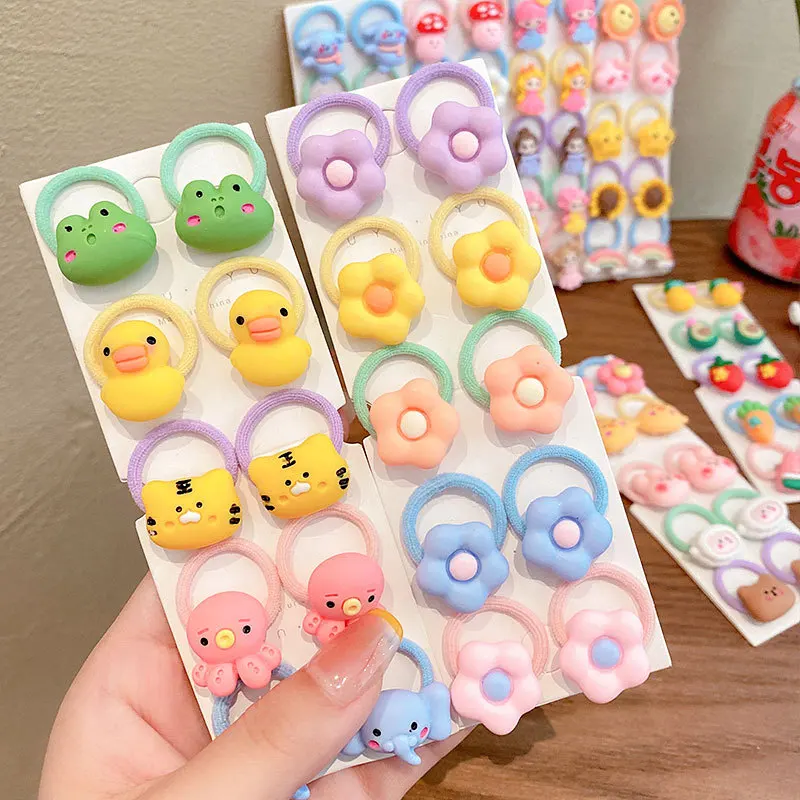 Nuovo In Elastici Per Capelli Telaio Elastiekjes Carino Elastique Cheveux Ragazza Accessori Tiara De Cabelo Haar Coda Di Cavallo Archi Bambini