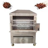 New Type Barbecue Machine Gas Brazil Rotary Barbecue Stove Machine Lamb Kebab Fish Charcoal Grill Machine 1