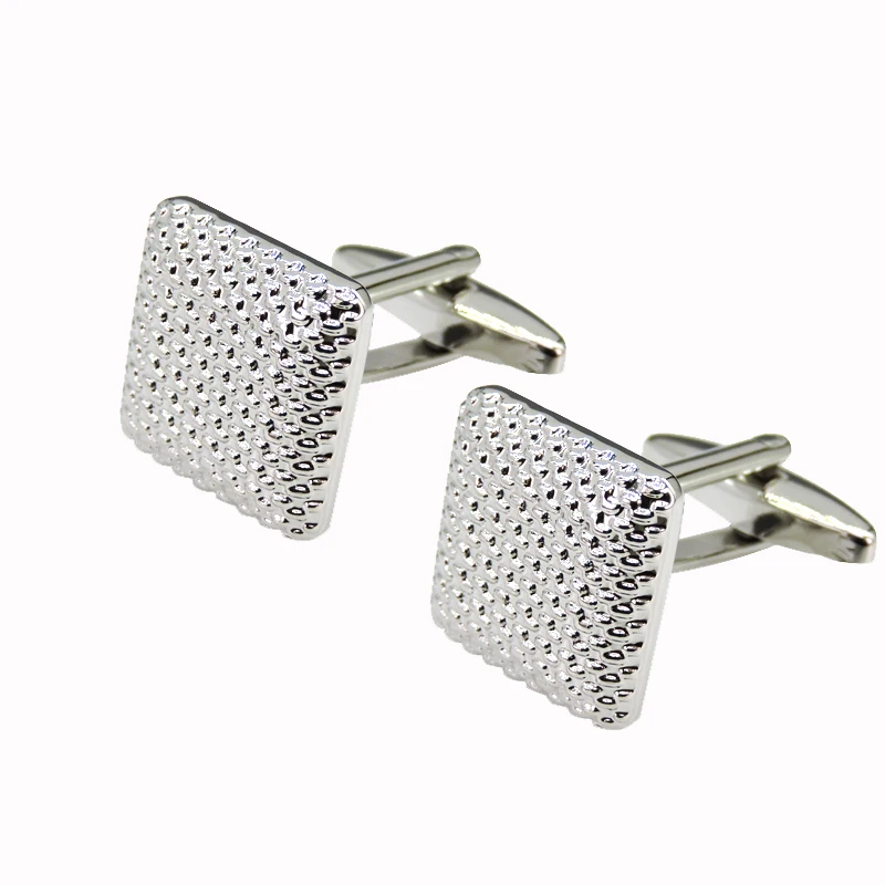 High-Quality Stainless Steel Cufflinks - Laser Engraved Design for Weddings and Business