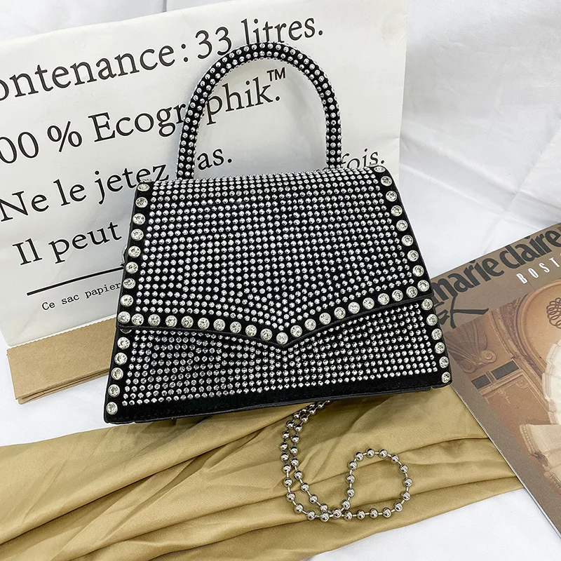 GlitterRhinestoneCrossbodyEveningBagNewInFashionCrystalTop