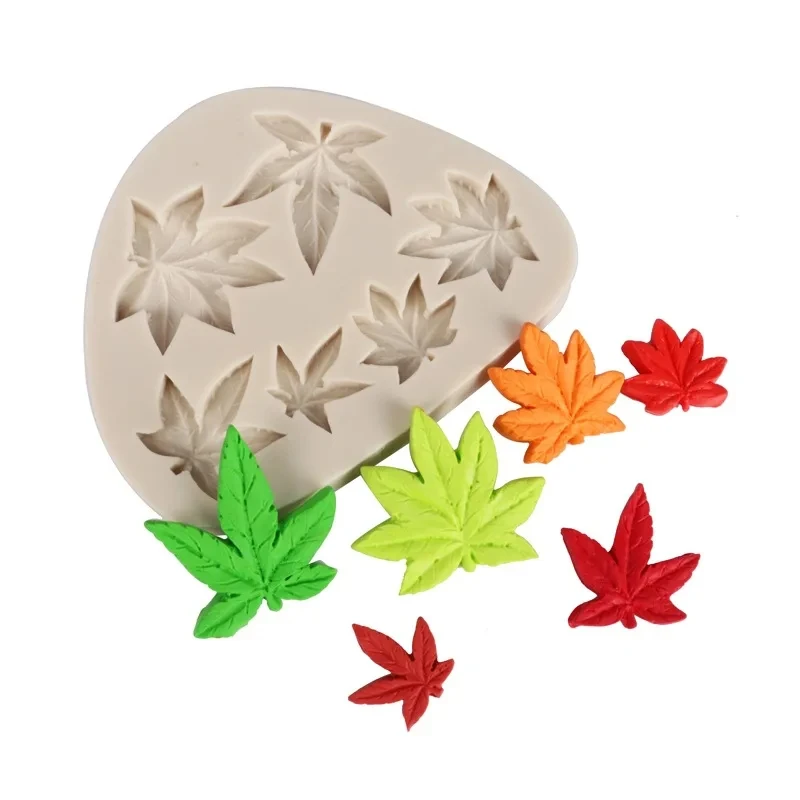 3D Sugarcraft Maple Leaf Mold Silicon Moulds Fondant Mold Cake Decorating Tools Chocolate Silicone Molds for Baking Mould 2025