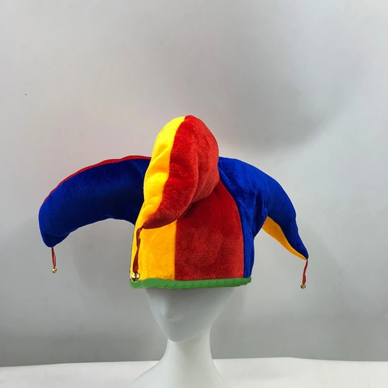 Halloween Clown Hat Colorful Funny Circus Party Hats Caps Kids Adults Cosplay Props Masquerade Party Dress Decor
