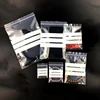 100pcs 10 wire Writing Packaging Remember Note Pouches Plastic Zip Lock Jewelry Bag Write On Seal Self Resealable polythene 1
