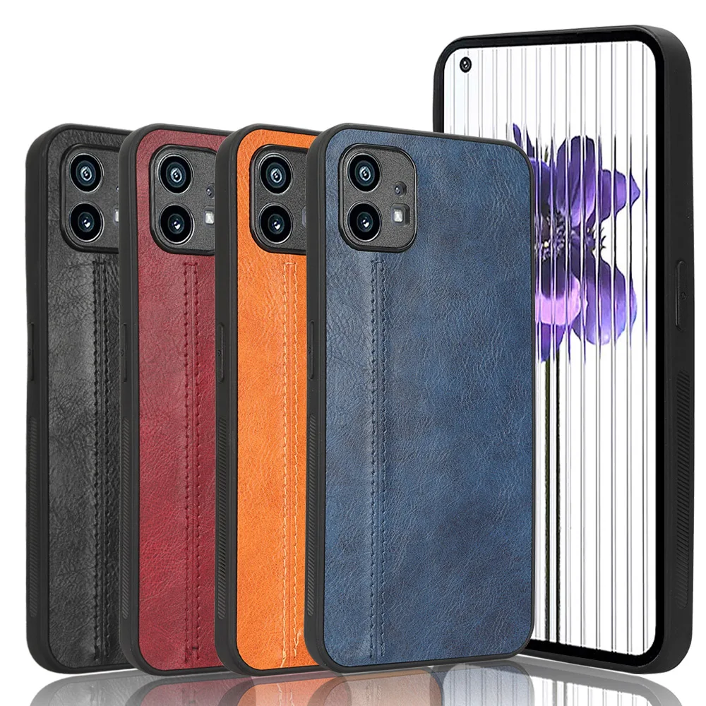  For Nothing Phone 1 - Funda de cuero tipo cartera con ranuras  para dinero en efectivo y tarjetas, cubierta trasera de TPU suave, funda  con tapa magnética para Nothing Phone 1 () 