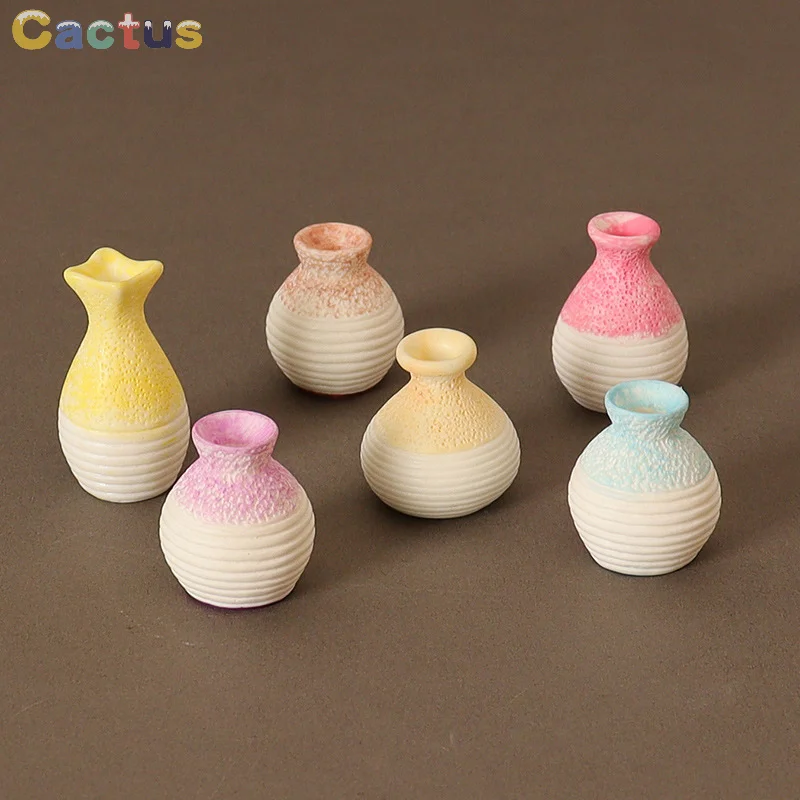 

1PCS Mini Vase Miniature Craft Doll House Decor DIY Desktop Home Decoration Accessories