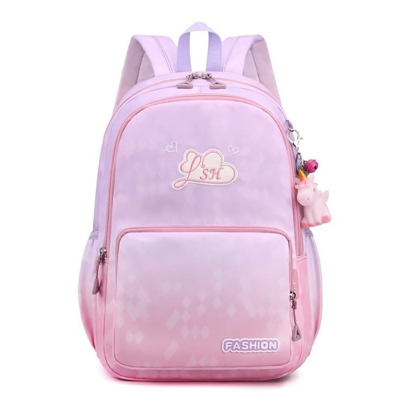 Children Students Sweet Gradient Fashion Backpacks 2022 New Girls Princess Lightweight Comfortable Schoolbags Large Capacity Hot