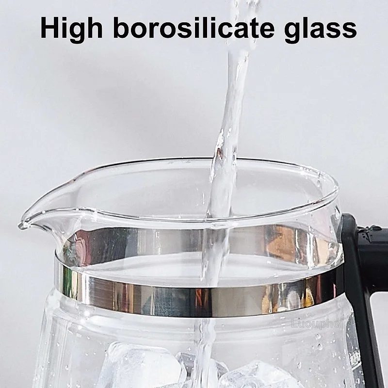 600W Electric Teapot Mini Tea Maker Home Electric Kettle Office Multifunctional Glass Steam Flower Teapot Auto Keep Warm 1.2L 6