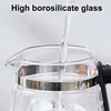 600W Electric Teapot Mini Tea Maker Home Electric Kettle Office Multifunctional Glass Steam Flower Teapot Auto Keep Warm 1.2L 6