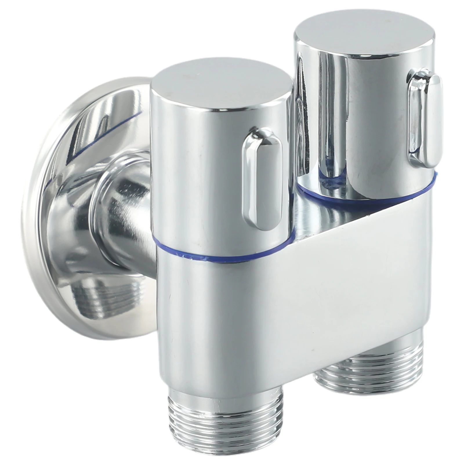Triangle Valve Angle Valve 1 In Two Out Double Control Faucet Toilet Triangle Valve Alloy Material For Kitchen 4
