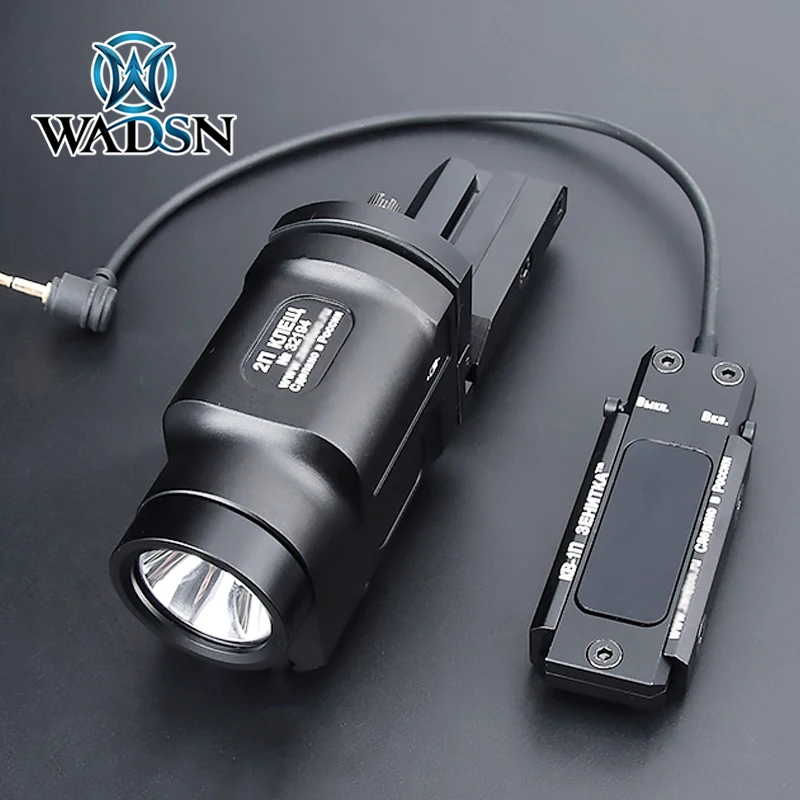 WADSN KLESCH 2P Zenitco AK SD 화이트 LED GEN 2 전술 손전등 사냥 무기 램프 압력 스위치 금속