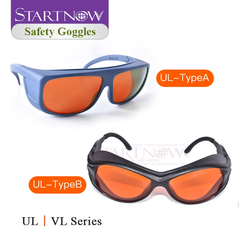 Startnow 355nm 450nm Bule Laser Goggles 532nm Protective Glasses Shield