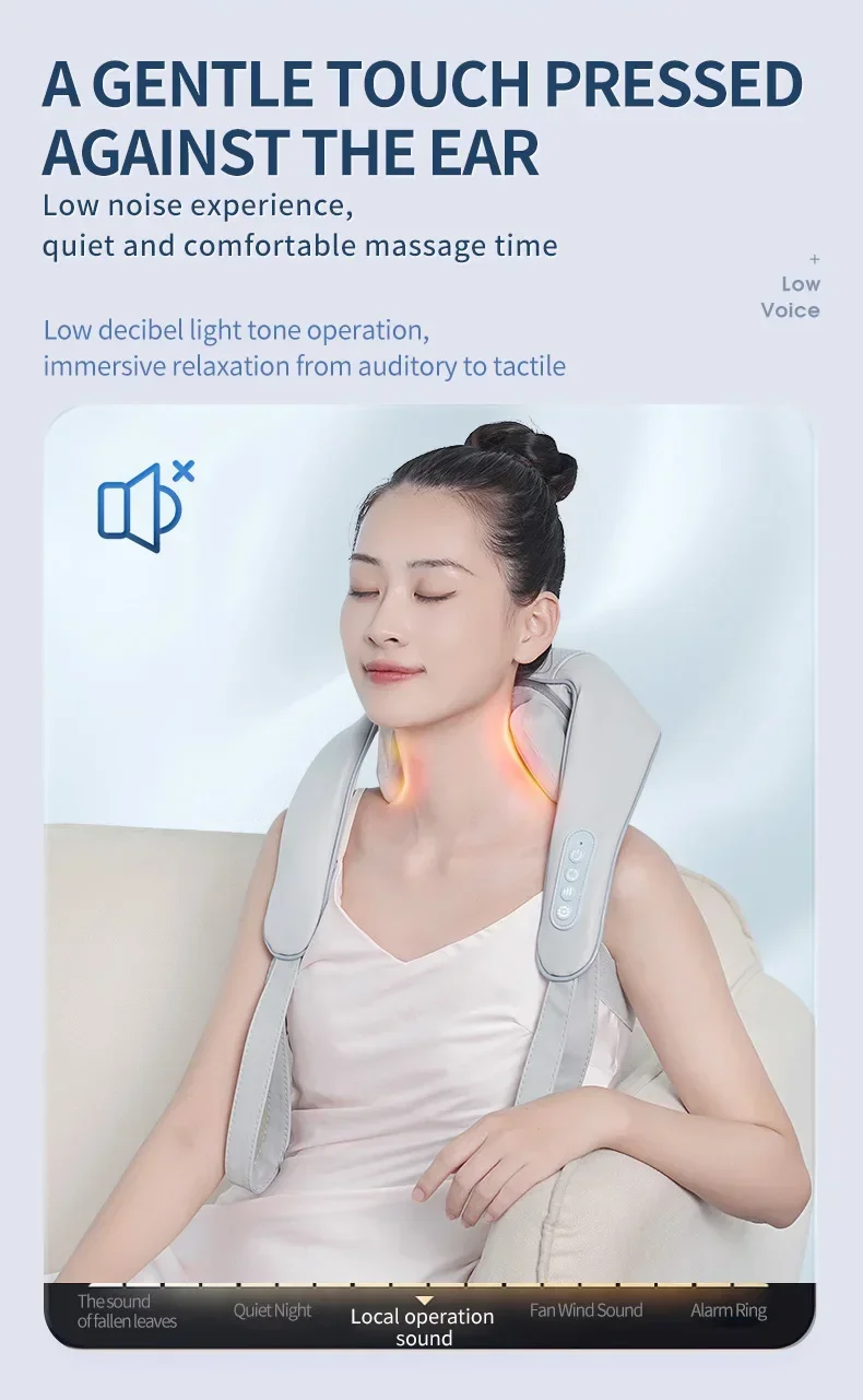 Multifunctional Massage Shawl, Cervical Spine And Back Massager, Heating And Kneading Trapezius Muscle Charging Back Buckle Type