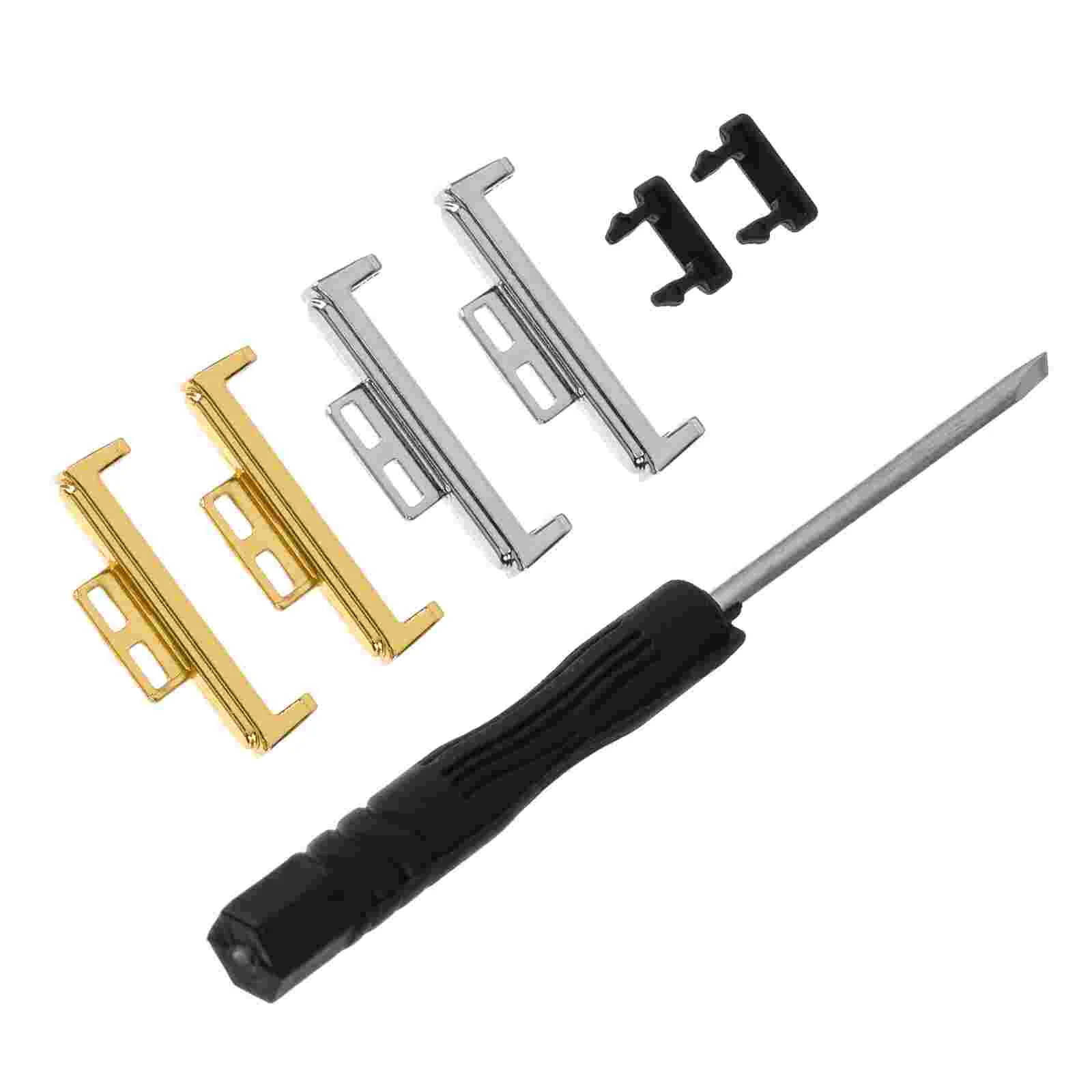 

4 Pcs Strap Connector Watch Connecting Accessory Watchband Adapter Smartwatch Metal Fit Bands