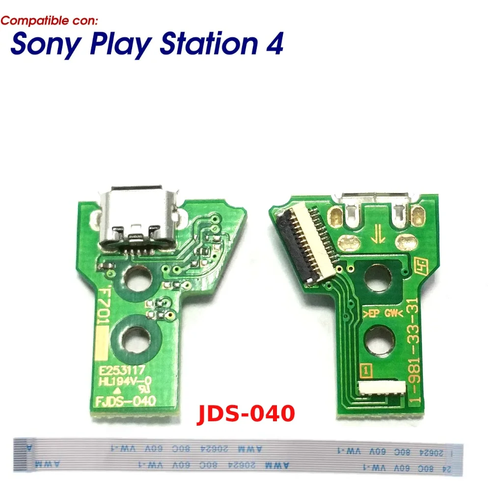 Jds-040 Connettore Di Ricarica Control Play Station 4 Power Board Micro Usb Ps4 + Flex