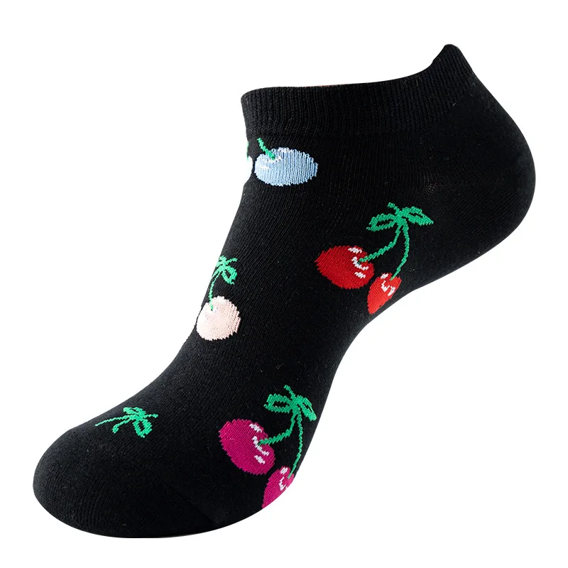 Men's Novelty High-Quality Geometric Fruit and Sushi Patterned Fashion Socks