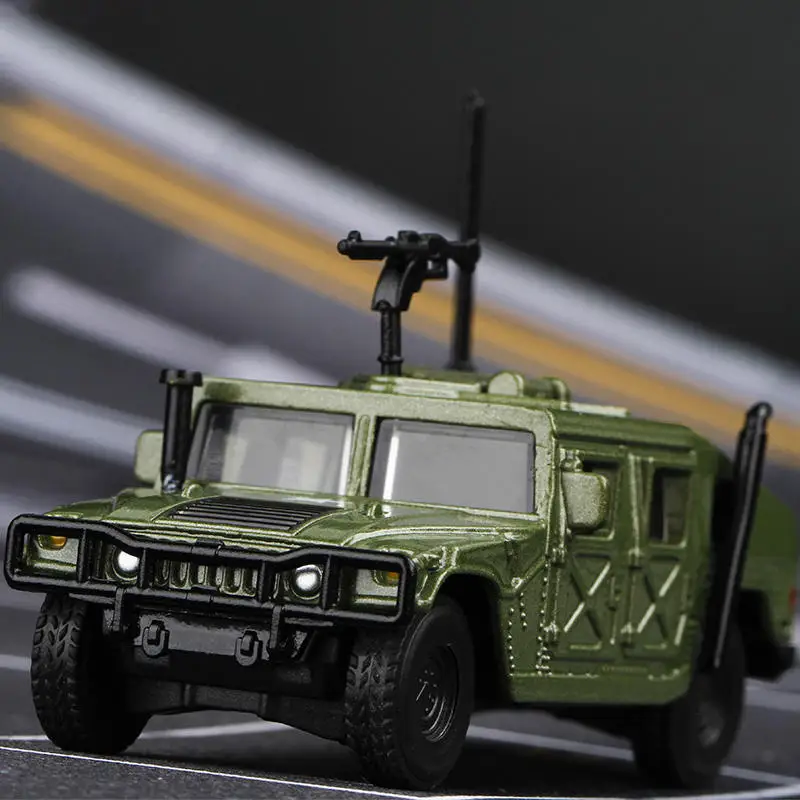 1/64 Hummer H1 Military Army Vehicle Miniature Model Zinc