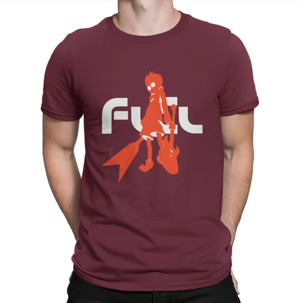 thumbnail image 1 of Camiseta de Anime Naota para hombre FLCL, cuello redondo, algodón, humor, alta calidad, regalos de cumpleaños, 1 of 7