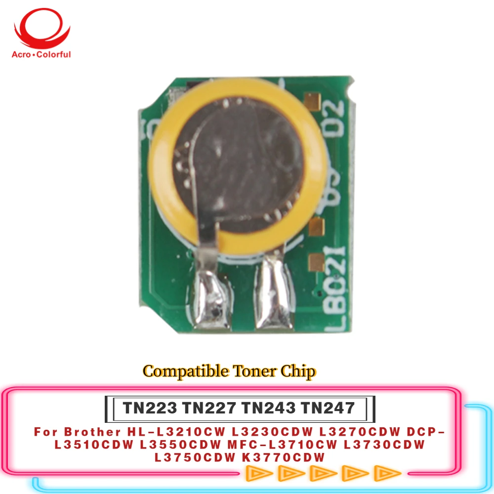 

Тонер-чип совместимый с TN223 TN227 TN243 TN247 для принтера Brother HL L3210CW L3230CDW L3270CDW