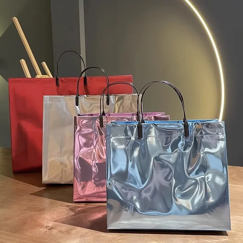 20 Event Party Shopping Mall Promotion Advertising Packaging Bags Wedding Gift Handbags Customized Logo_voghion.com