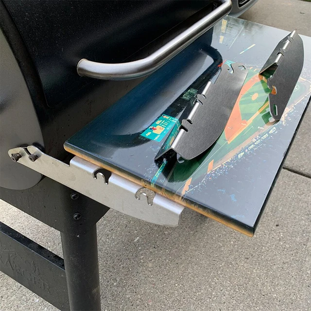 1Set Tűzhely Polc Konzolkészlet A Barbecue Kályhához Rozsdamentes Acél Konzol Az Asztali Hordozható, Leválható Bbq Kiegészítő Bővítéséhez - Image 4