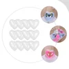 12 Pcs Fillable Hearts Shape Box Clear Heart Shaped Ball Plastic Heart Ball nament Valentine Decoration Hanging Decorations Home 3
