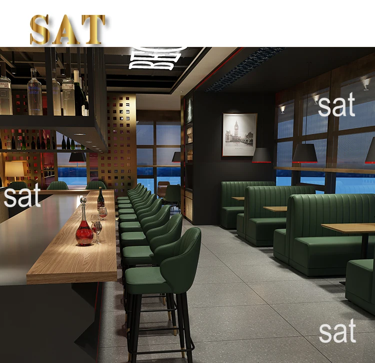Description Picture 2 of itemModern minimalist vintage restaurant Tables and chairs Direct Factory Commercial restaurant furniture Cafe Bar use wholesale
