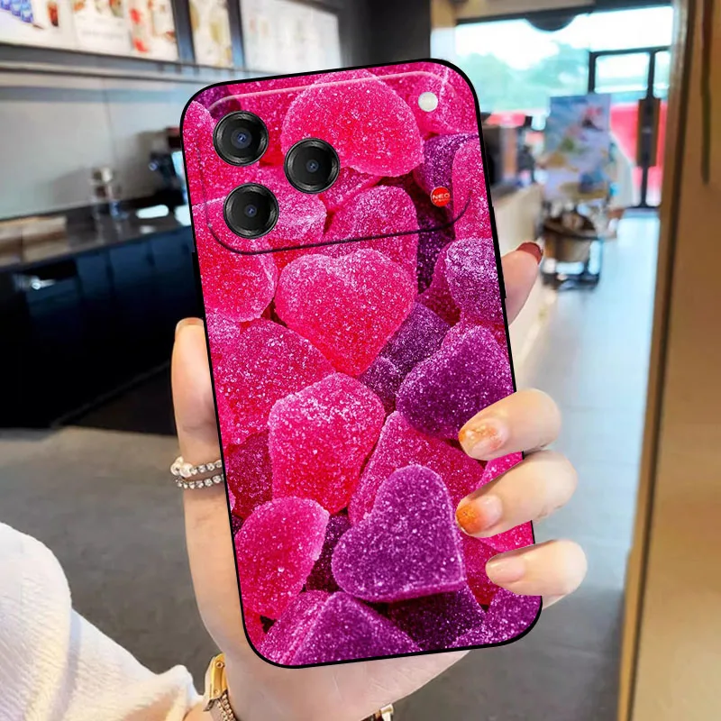Stylish TPU Soft Silicone Protective Cover - Fashion Design Phone Case