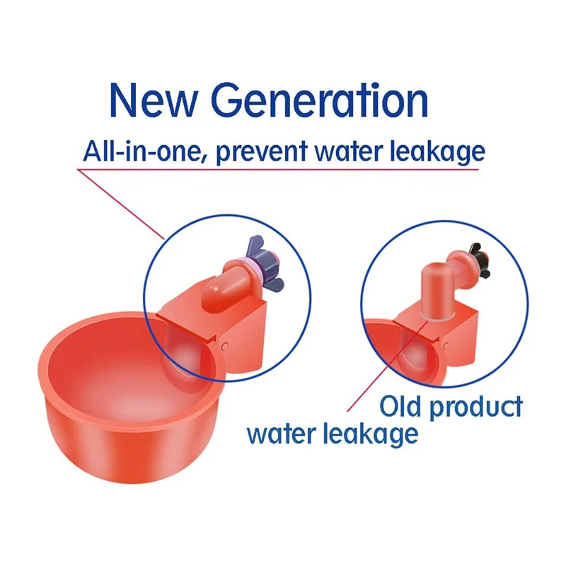 Hamster Water Feeder Small Animal Water Bottle Pet Drinking Bottle Rabbit Drinking Bottle Pet Food Feeder 16 Pack Automatic Chicken Waterer Cups Poultry Waterers Poultry Water Feeder Chicken Water Cups Drill Bit