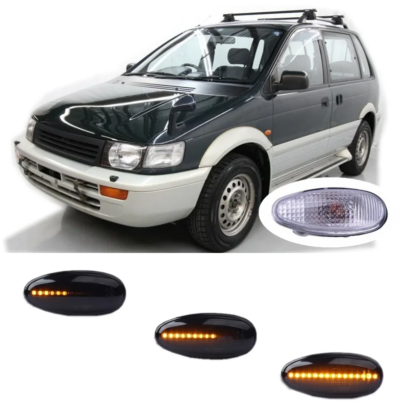 

for Mitsubishi RVR N21W N21WG N23WG N28WG 1991 1992 1993 1994 1995 1996 1997 Dynamic LED Indicator Side Marker Signal Light Lamp