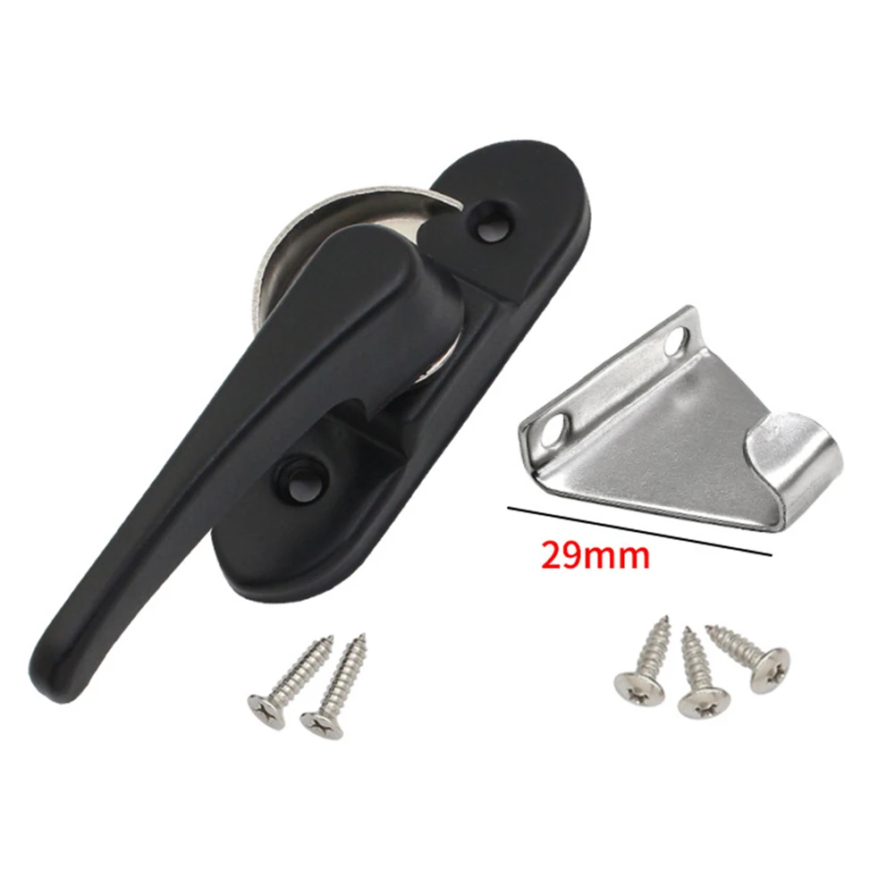 Doors Hasp Windows Anti-theft Children's Crescent Lock Jammer Sash Push-pull Security Aluminum Alloy