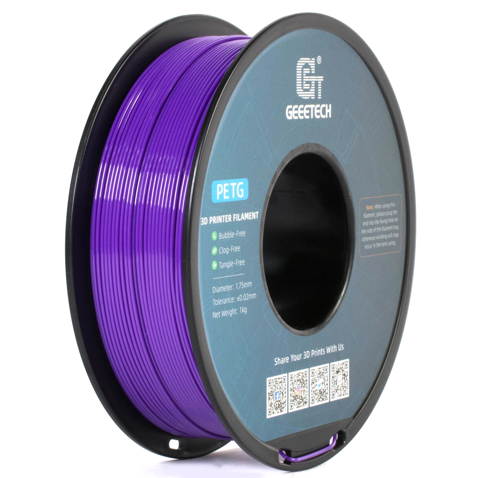 GEEETECH 1Kg 1.75mm 100% PETG Filament For 3D Printer Filament Vacuum Packaging Overseas Warehouses Fast Ship image 12