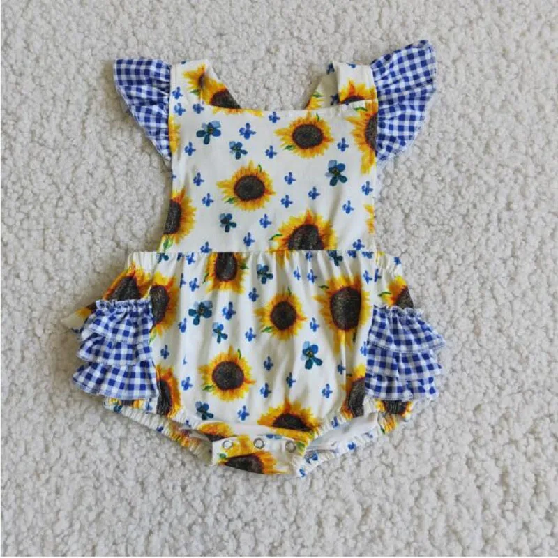 

Wholesale Baby Girls Boutique Summer Clothing Crawfish Jumpsuit Lace Romper Newborn Infant Boil Babe Crayfish Children Overalls