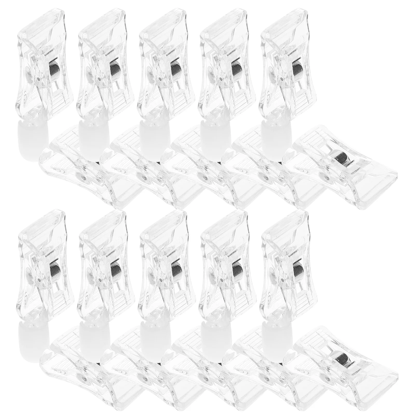 

10pcs Double Sided Clip Labels Sign Holder Banner Clip Accessory