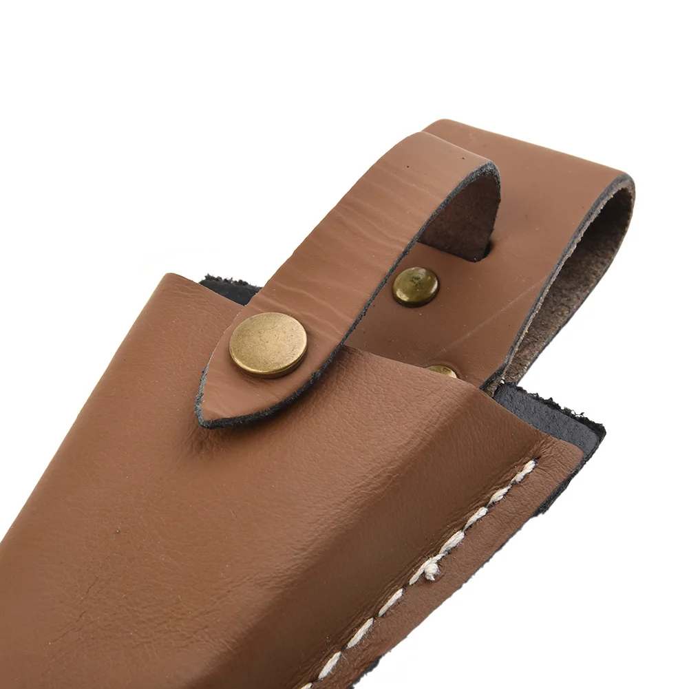 

Useful Light Precision Pouch Case Pruning Scissor Tool Bag Leather Material Storage Tool Bag Leather Light-Brown Hot