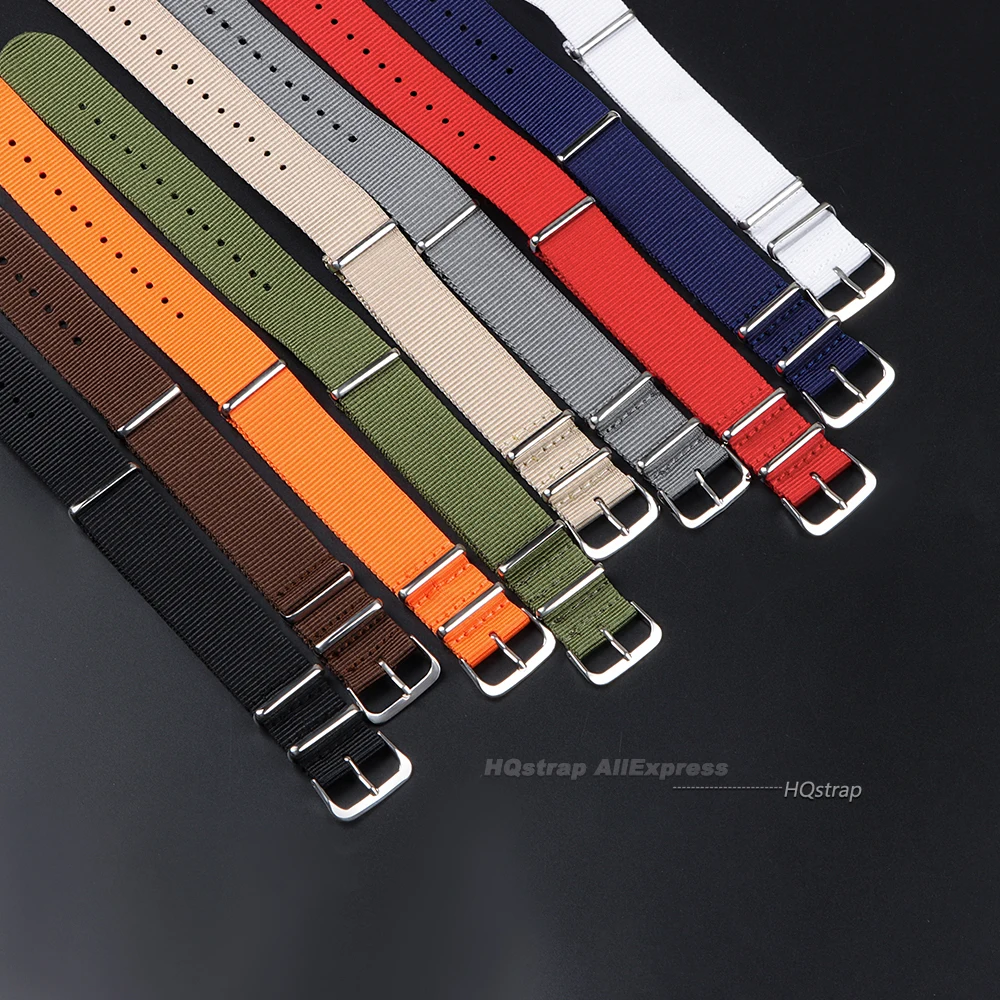 Universal Nylon Canvas Watch Strap - Classic Replacement Band, Multiple Width Options