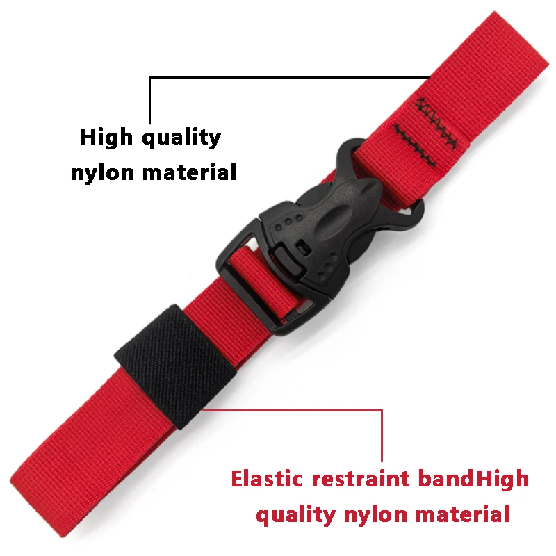 5/10PCS PPortable Cargo Tie Down Luggage Belt Strap Quick Release Buckle 60/100/150cm Baggage Secure Strap for Camping Hiking