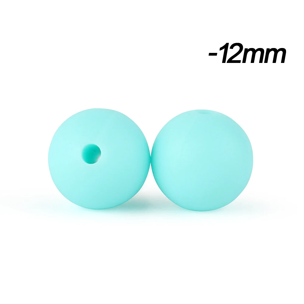 Silicone Beads for DIY Jewelry and Crafting - BPA Free, 12mm Round - Assorted Quantities