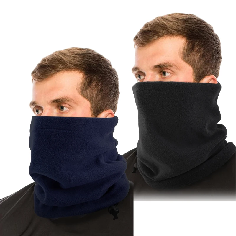 Cozy Polar Fleece Adjustable Neck Warmer for Winter Sports and Outdoor Activities