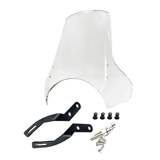Pare-brise Pour Ducati Scrambler 400/800 (2015-2024) - Déflecteur Argent, Protection Vent, Style Et Confort