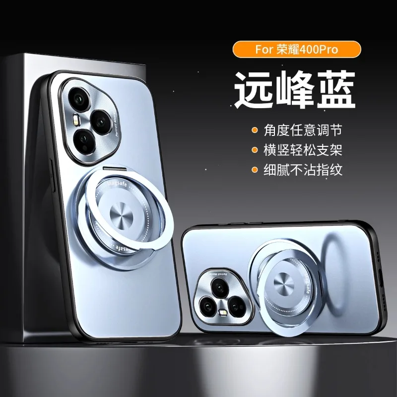 Enhanced Magnetic Matte Ring Holder Protective Cover - Hard Bumper Edition