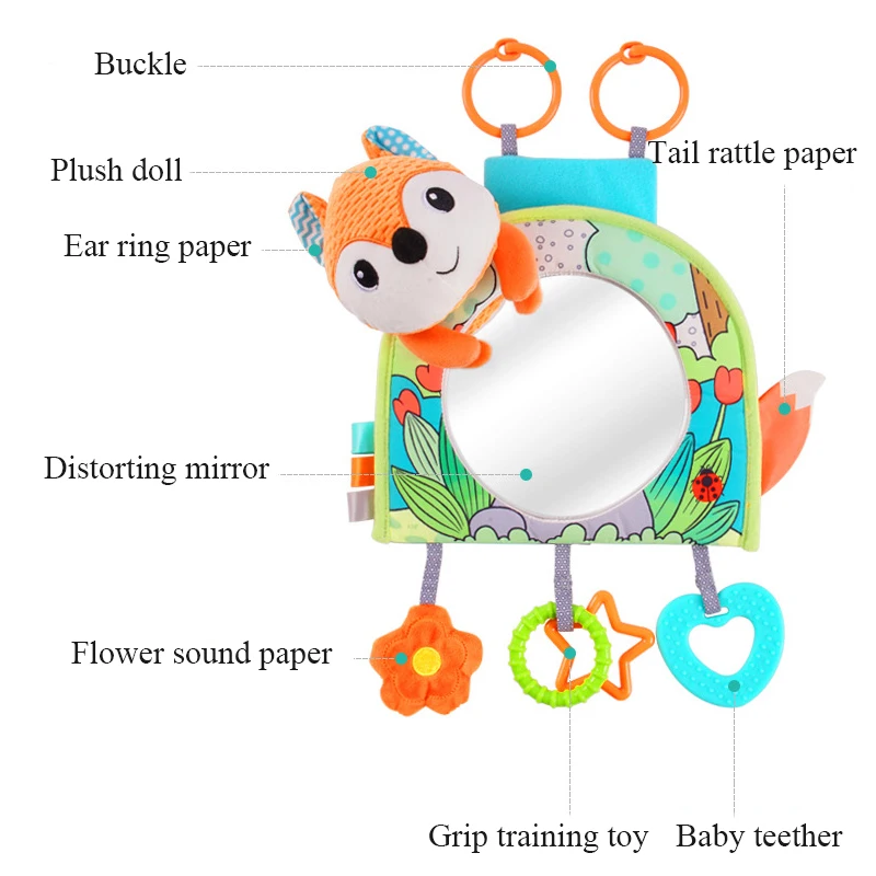 Cartoon Baby Auto Spiegel Sicherheits Ansicht Zurück Sitz Spiegel Baby Auto  Sitze Zubehör Kinder Monitor Einstellbare Kinder Rückspiegel