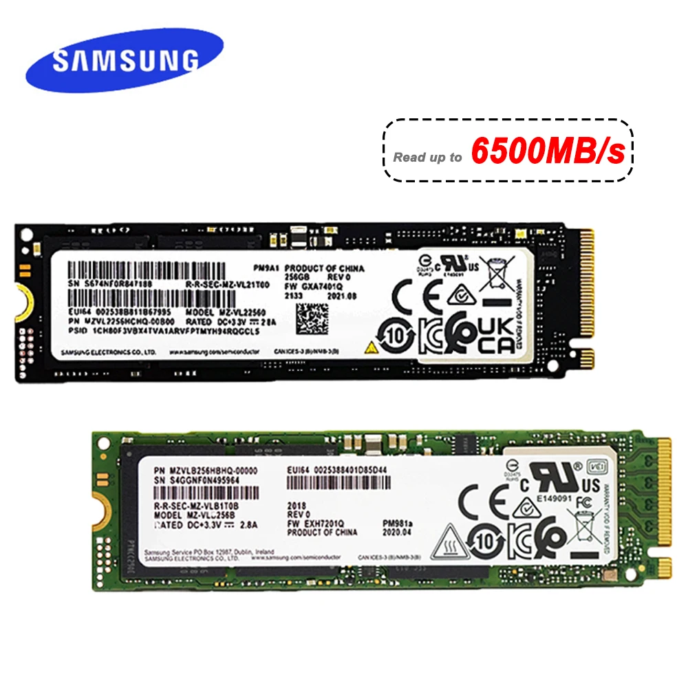 SAMSUNG SSD M2 Nvme 512GB 256GB PM991A 2230 Internal Solid State Drive 